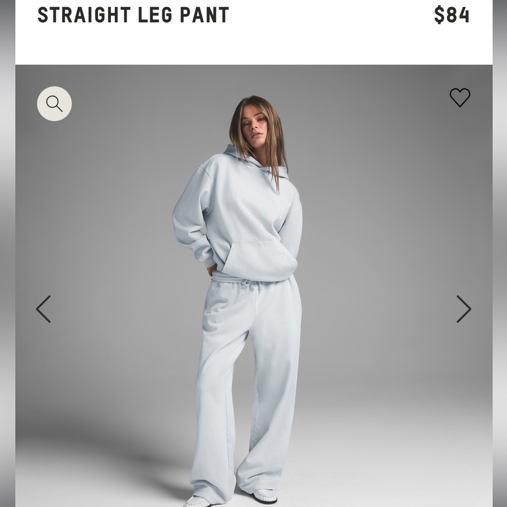 Skims Straight Leg Sweatpants Zen Blue